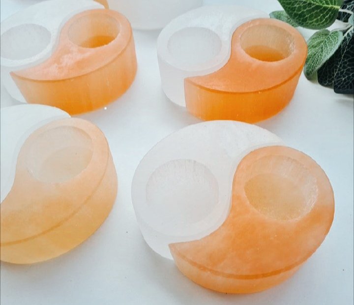 Himalayan salt candle holder