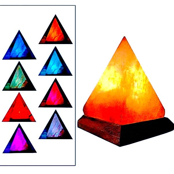 Himalayan salt pyramid Shape lamp
