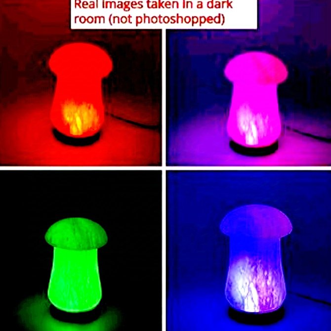 Himalayan salt mushroom shape lamp